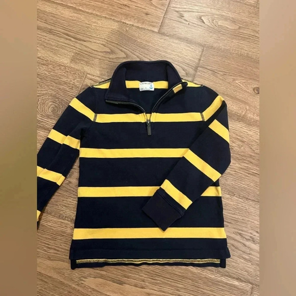 Boys Crewcuts Striped 1/4 Zip Sweater Size 8 - Picture 1 of 3